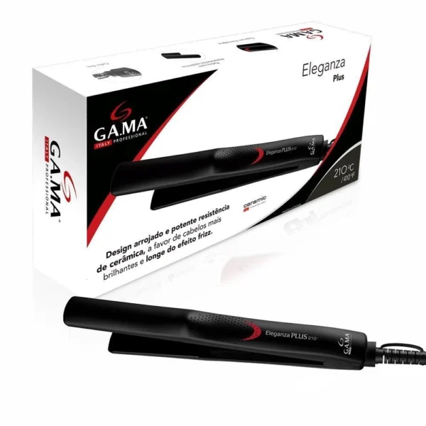 Prancha de Cabelo Gama Eleganza Plus APP2205 Cerâmica Preto - Bivolt - Image 3