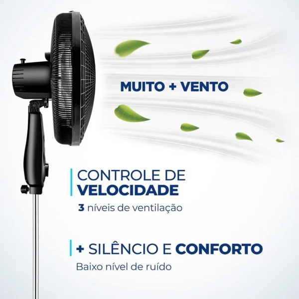 Ventilador de Coluna 40cm Mondial VSP-40C-NB Super Power - 220V - Image 6