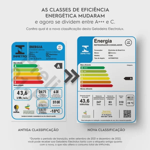 Geladeira/Refrigerador Frost Free cor Inox 310L Electrolux (TF39S) - Image 5